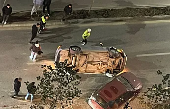 Malatya'da kaza! Otomobil Takla Attı, Sürücü Kaçtı