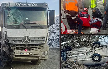 Malatya'da Kaza Üstüne Kaza! 2 Yaralı