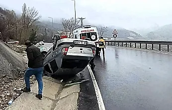 Malatya'da Kontrolden Çıkan Araç Ters Döndü: 5 Yaralı