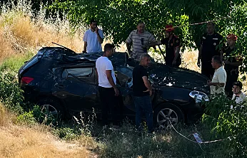 Malatya'da Kontrolden Çıkan Araç Kayısı Bahçesine Savruldu!