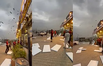 Malatya'da Korkutan Saatler: Fırtına Dehşeti Kamerada!