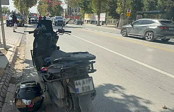Malatya'da Kuryenin Geçirdiği Kaza Korkuttu!