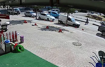 Malatya'da Refüjü Aşan Otomobil Panik Yarattı