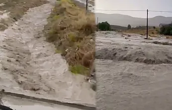 Malatya'da Sağanak Sonrası Sel Baskını! Karayolu Kısa Süreli Ulaşıma Kapandı