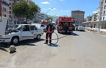 Malatya'da Seyir Halindeki Araç Bir Anda Yanmaya Başladı!