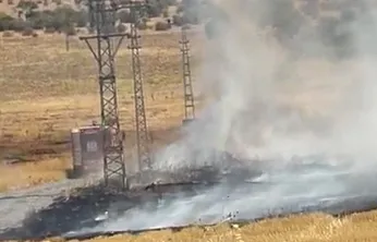 Malatya'da Tarımsal Araştırma Sahasında Yangın!