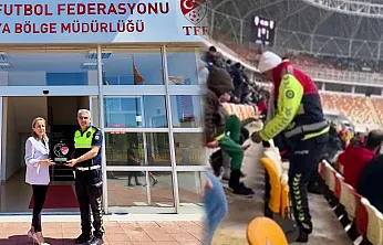 Malatya'da Trafik Polisinin Örnek Davranışı Ödüllendirildi!