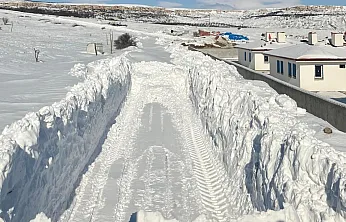 Malatya Darende'de Yoğun Kar Yağışı