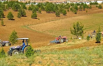 Malatya Doğanşehir'de Mezarlıkta İmece Çalışması!