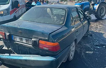 Malatya Doğanşehir'de Trafik Kazası! Otomobil İle Traktör Çarpıştı