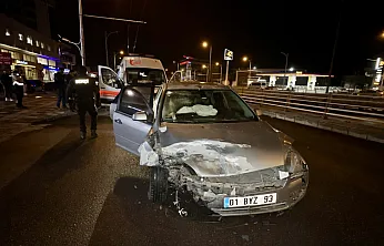 Malatya Eski Köy Garajı Yakınında Kaza! Kontrolsüz Çıkış Hastanede Bitti