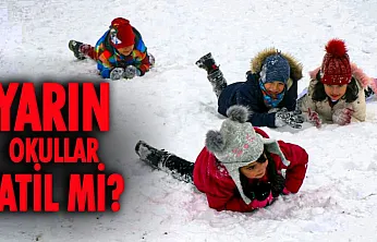 Malatya'nın 9 İlçesinde Eğitime Kar Tatili