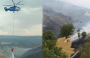 Malatya Pütürge'de Korku Dolu Anlar! Yangın Büyümeden Durduruldu
