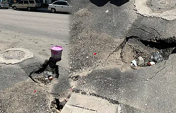 Malatya Tevfik Temelli Caddesi'nde Yolda Çökme Meydana Geldi!