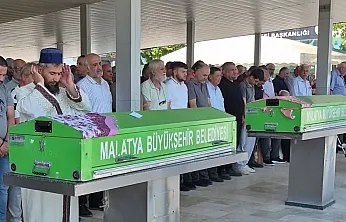 Malatya'yı Yasa Boğan Olayda Anne ve Kız Son Yolculuğuna Uğurlandı
