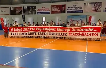 Malatyalı Sporculardan Elazığ'a Hafızalara Kazınacak Teşekkür!