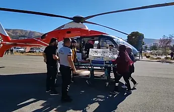Minik Muhammed Ali İçin Zamanla Yarış! Ambulans Helikopterle Malatya'ya Sevk Edildi