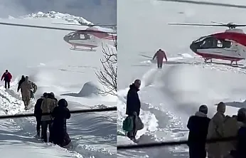 Pütürge'de Kar Engeli Hava Ambulansıyla Aşıldı