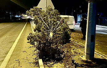 Şiddetli Fırtına Malatya'yı Etkisi Altına Aldı! Belediye İşçisi Yaralı