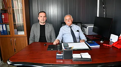 Eşref Doğan Dede'ye Yeni Görevi İçin Başkan Karademir'den Tebrik Ziyareti