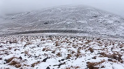 Malatya'da Mevsimin İlk Karı! Zirve Beyaza Büründü
