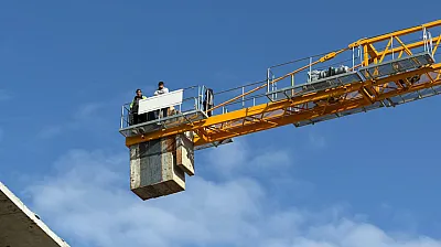 Malatya Doğanşehir'de İşçilerin Vinç Eylemi