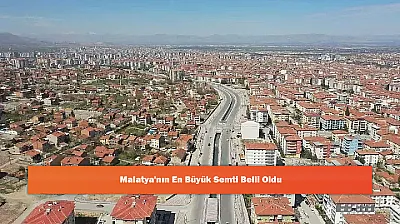 Malatya'nın En Büyük Semti Belli Oldu