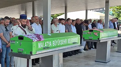Malatya'yı Yasa Boğan Olayda Anne ve Kız Son Yolculuğuna Uğurlandı