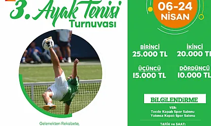 Yeşilyurt'ta 3. Ayak Tenisi Turnuvası Başvuruları Başladı!
