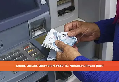 Çocuk Destek Ödemeleri 8650 TL! Herkesin Alması Şart!