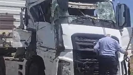 Malatya Arapgir'de Feci Kaza! Hayvan Yüklü Tır Devrildi, Yol Savaş Alanına Döndü