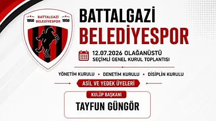 Malatya Battalgazi Belediyespor'da Başkan Değişti! Yeni İsim Belli Oldu
