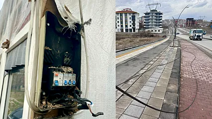 Malatya'da 35 Bin Voltluk Dehşet: Yüksek Gerilim Hattı Bahçeye Düştü!