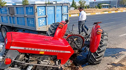 Malatya'da Beton Mikseri İle Traktör Çarpıştı! 2 Yaralı
