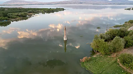Malatya'da Karakaya Barajı Yükseldi! Yalnız Minare Yeniden Sular Altında Kaldı