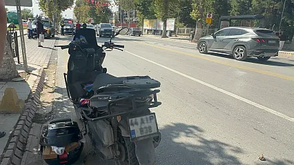Malatya'da Kuryenin Geçirdiği Kaza Korkuttu!