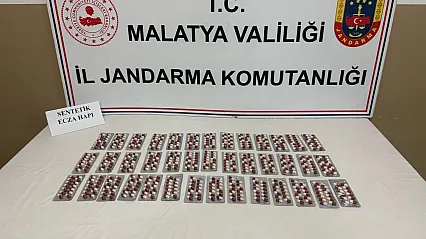 Malatya'da Narkotik Alarmı! Jandarma Operasyonunda 550 Sentetik Hap Ele Geçirildi