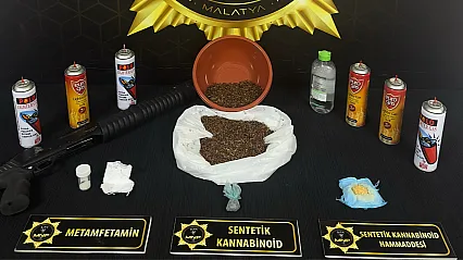 Malatya'da Operasyon! 7 Tutuklama, Çok Sayıda Uyuşturucu Ele Geçirildi