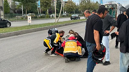 Malatya'da Otomobilin Biçtiği Motosiklet Metrelerce Sürüklendi!
