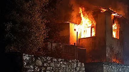 Malatya'da Yürekleri Ağza Getiren Yangın
