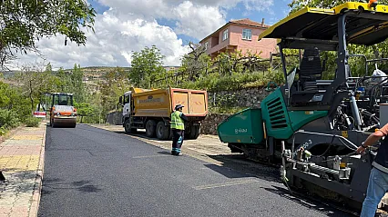 Malatya Pütürge İlçe Merkezinde Yol Yenilendi! Sıcak Asfalt Çalışması Tamamlandı