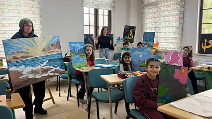 Yeşilyurt'ta Sanat Dolu Mesai: Minik Ressamlar Atölyede Buluştu!