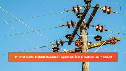 17 Eylül Bingöl Elektrik Kesintileri Açıklandı: İşte Merak Edilen Program!