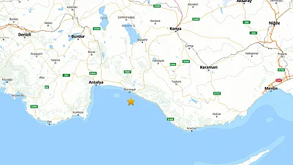 Antalya Körfezi Açıklarında 4,1 Büyüklüğünde Deprem!