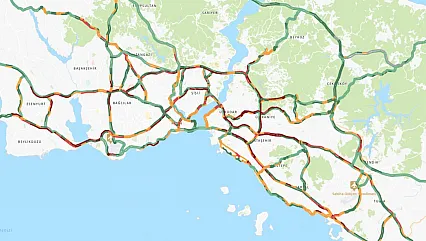 İstanbul Bayramda Kilitlendi! Trafik Yoğunluğu Yüzde 74'ü Gördü