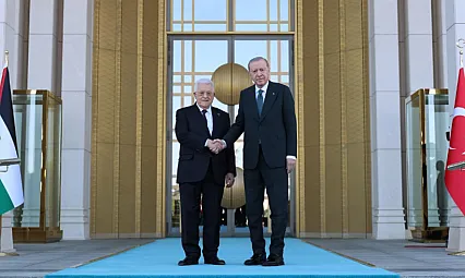 Cumhurbaşkanı Erdoğan'dan Abbas'a Resmi Karşılama!