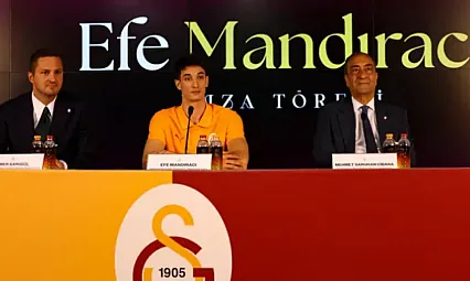 Galatasaray'ın Yeni Transferi Efe Mandıracı! Çocukluk Hayalim Gerçek Oldu