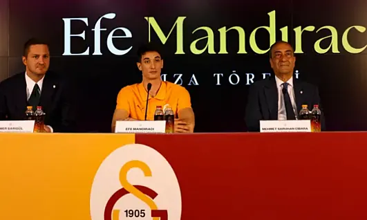 Galatasaray'ın Yeni Transferi Efe Mandıracı! Çocukluk Hayalim Gerçek Oldu