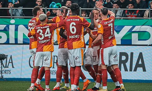 Galatasaray Rize'de Fırtına Gibi: 3-0