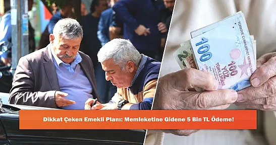 Dikkat Çeken Emekli Planı: Memleketine Gidene 5 Bin TL Ödeme!
